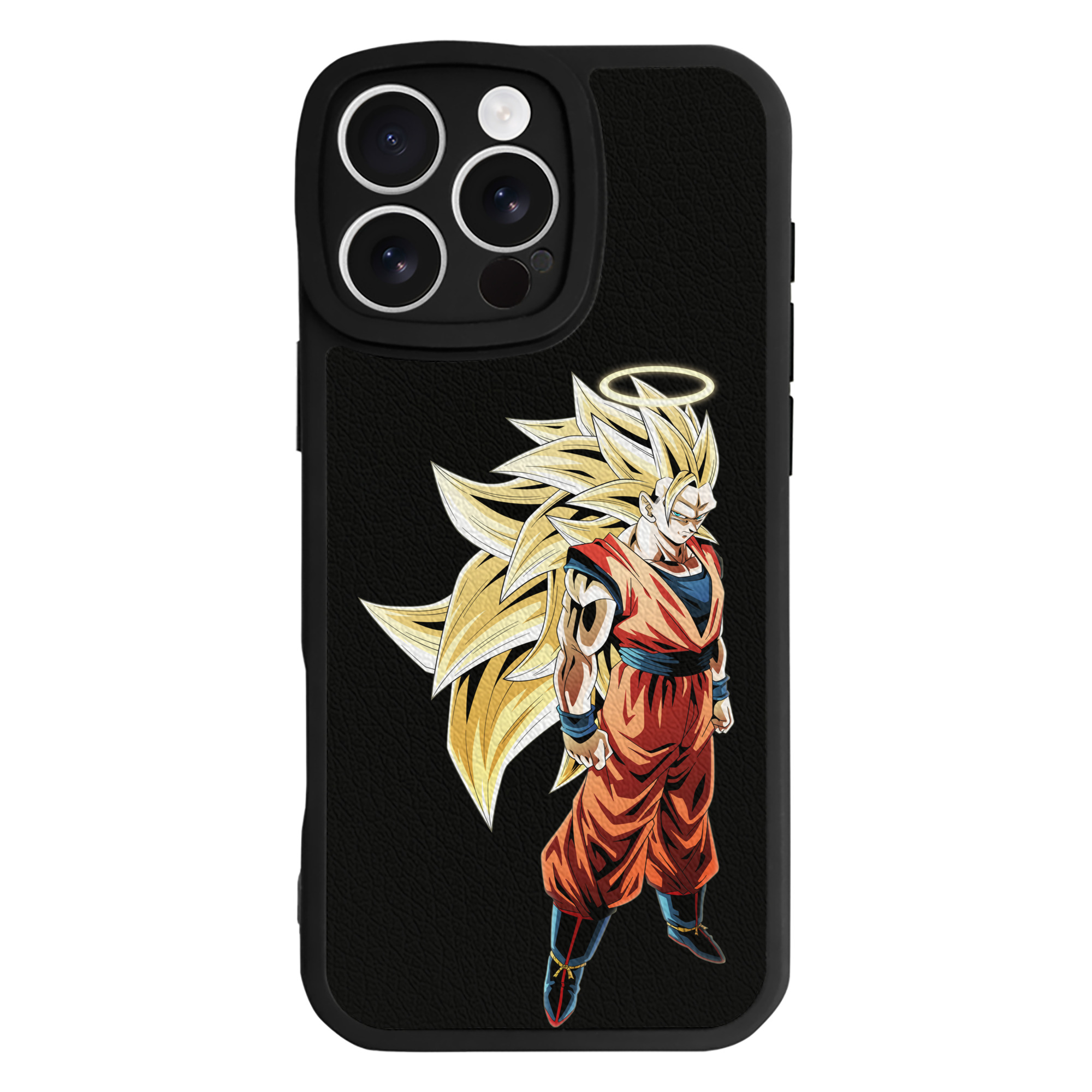 （画像用） ドラゴンボール 孫悟空（そん ごくう）Son Goku カカロット DRAGON BALL Kakarotto 【iPhone 16シリーズ対応】シリコンスマホケース（レザー調） 材質：シリコン